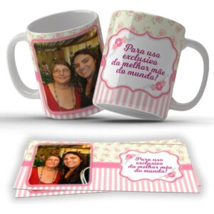 Caneca Porcelana Personalizada Dia Das Mães Com Foto