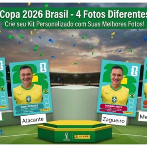 Figurinhas Copa 2026 Brasil - 4 Fotos Diferentes Exclusivas